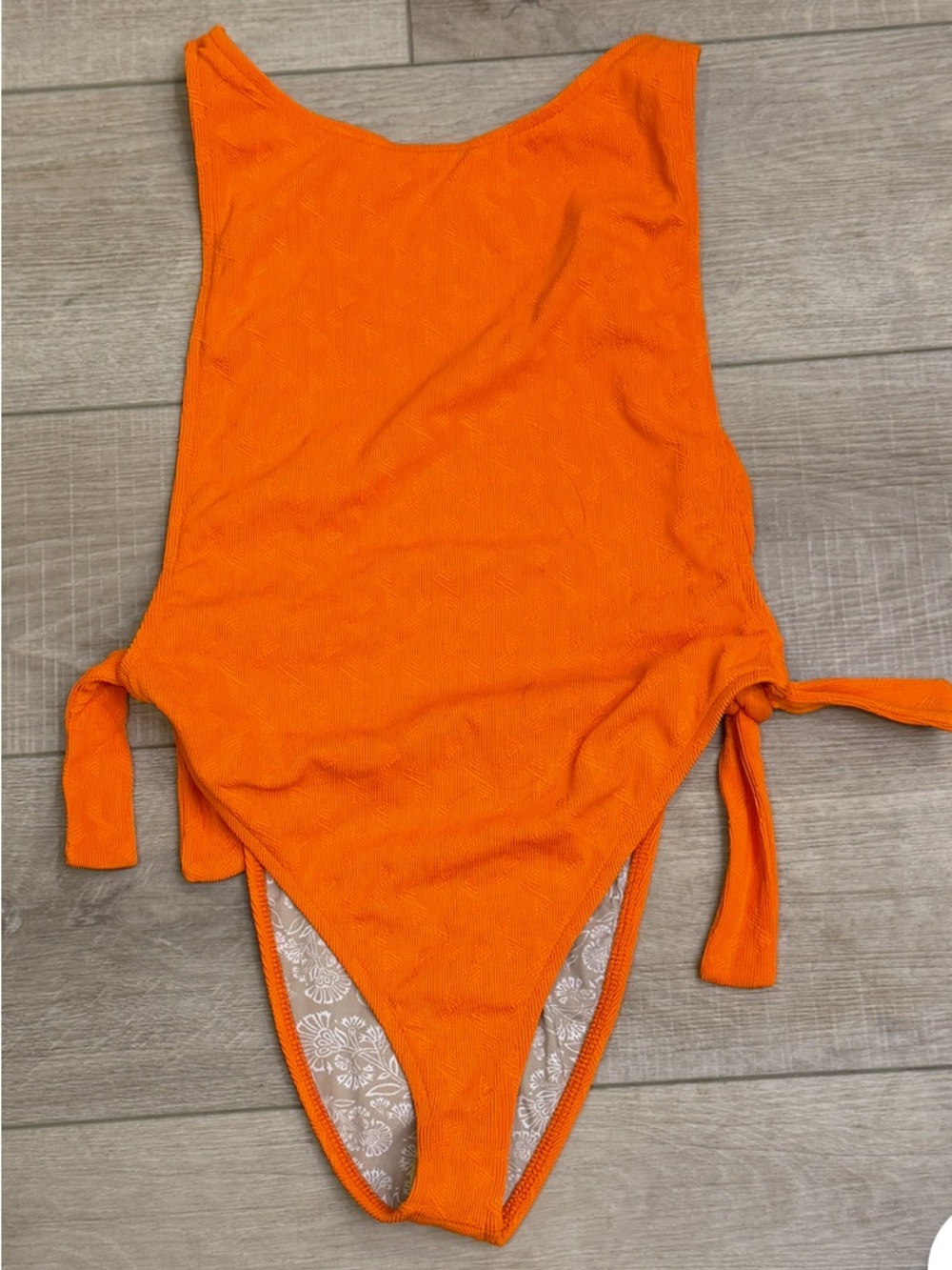 Free People Bright Orange The Pamela Swimsuit 🔥 NWOT size Small - Picture 5 of 7